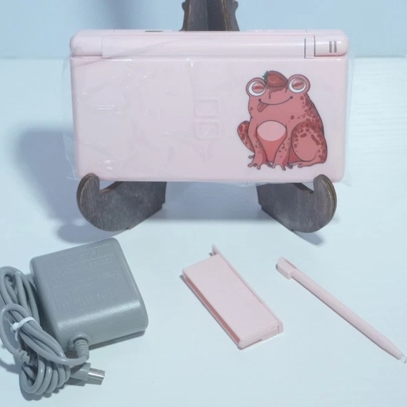 Nintendo Pink Handheld Console with Frog Design